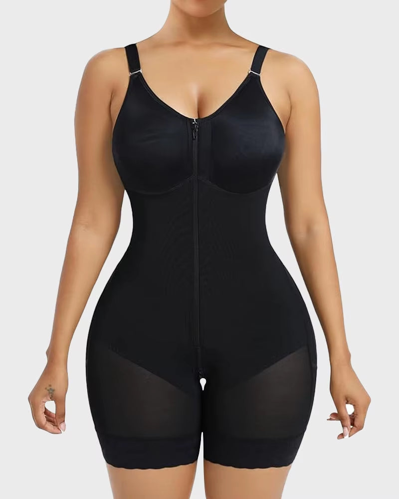 Colombianas Corset High Compression Zipper Crotch Shaper Girdles Woman Adjustable Clasps Buttock Lifter Slim Push up Body Shaper